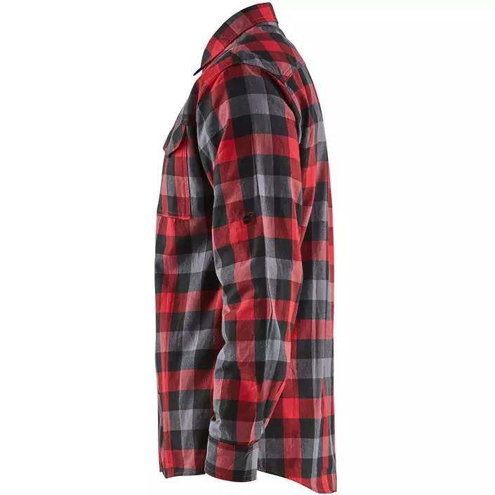 Blåkläder flannel snekkerskjorte, Rød/Svart, large image number 2