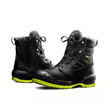 Arbesko 969 winter safety boots S3, Black/Lime