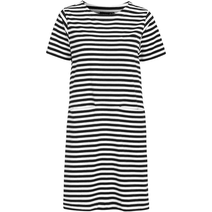 Hejco Melissa kjole, Svart/Hvit Stripete, large image number 0