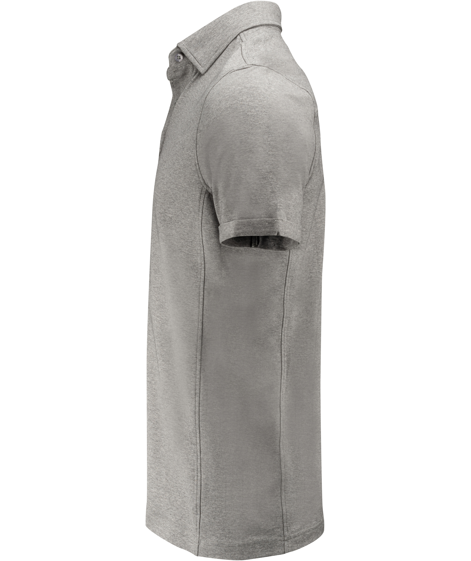 J. Harvest Sportswear American polo T-shirt, Grey melange , large image number 4