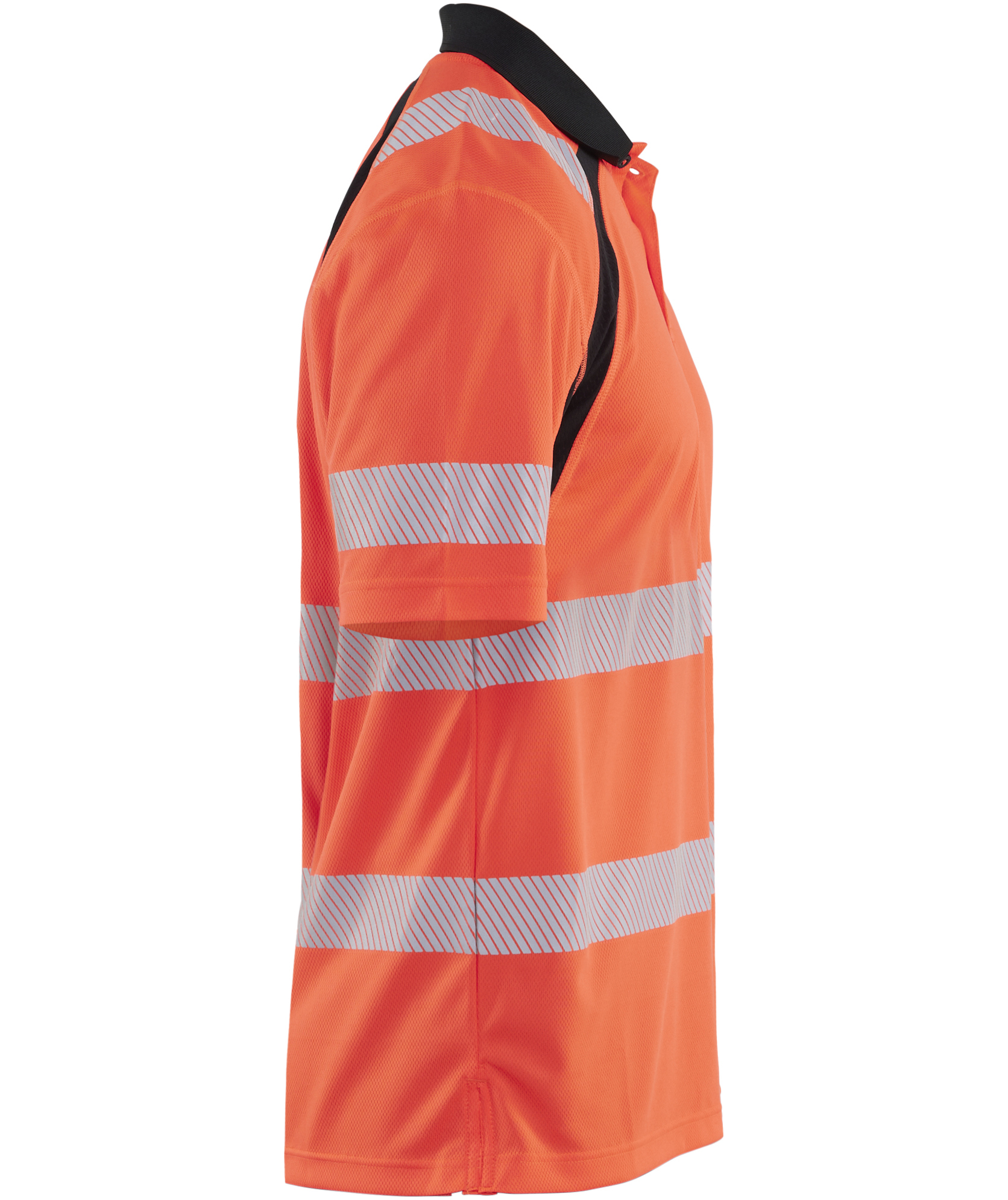 Bl&aring;kl&auml;der polo T-skjorte, Hi-Vis r&oslash;d/svart, large image number 3