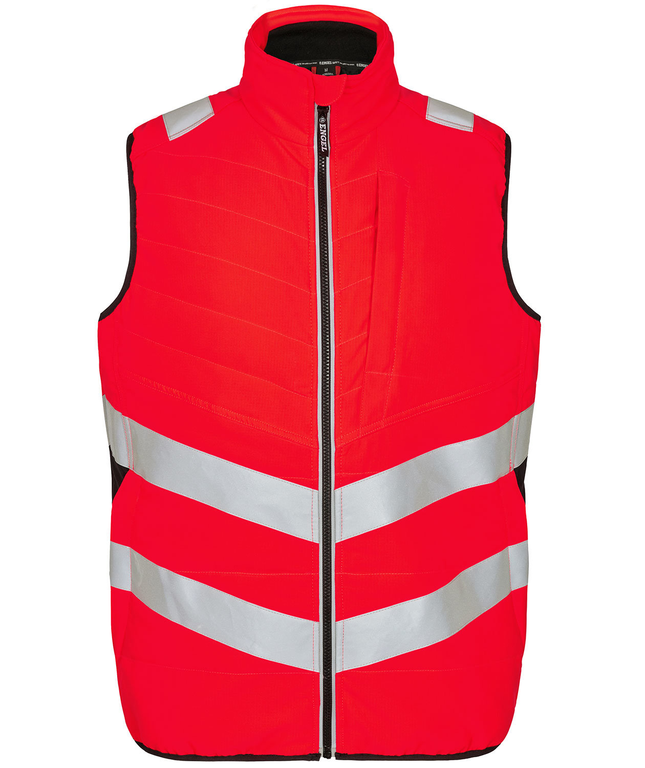 Engel Safety quilted vest, Hi-vis Red/Black, Hi-vis Red/Black, swatch