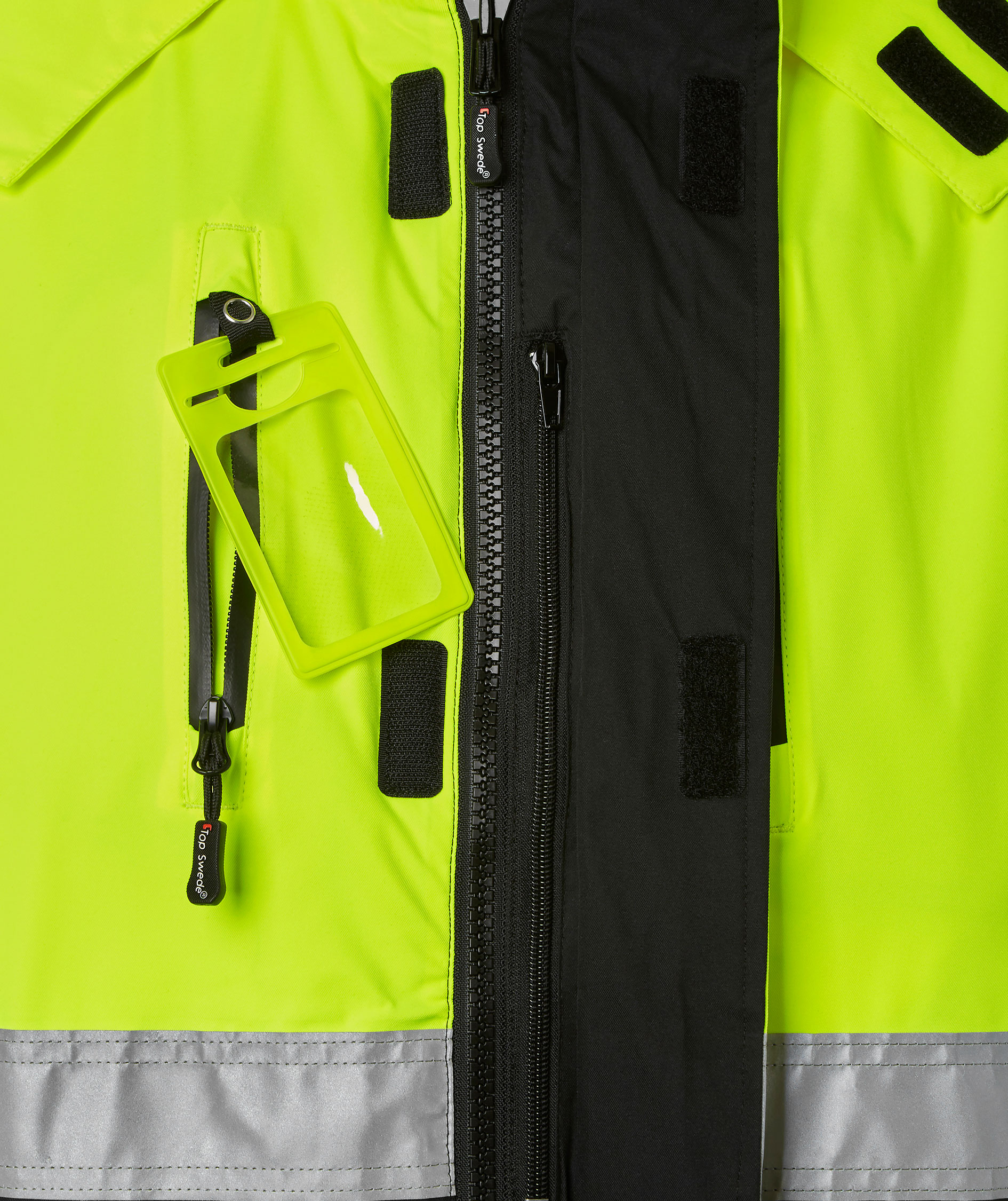 Top Swede winter jacket 122, Hi-vis Yellow/Black, large image number 4