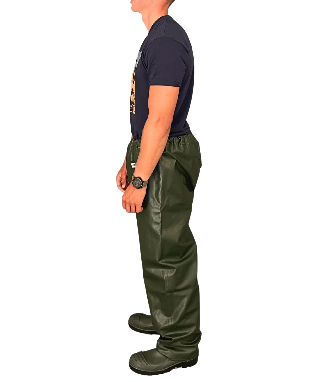 Ocean Offshore Heavy FR rain trousers, Olive Green