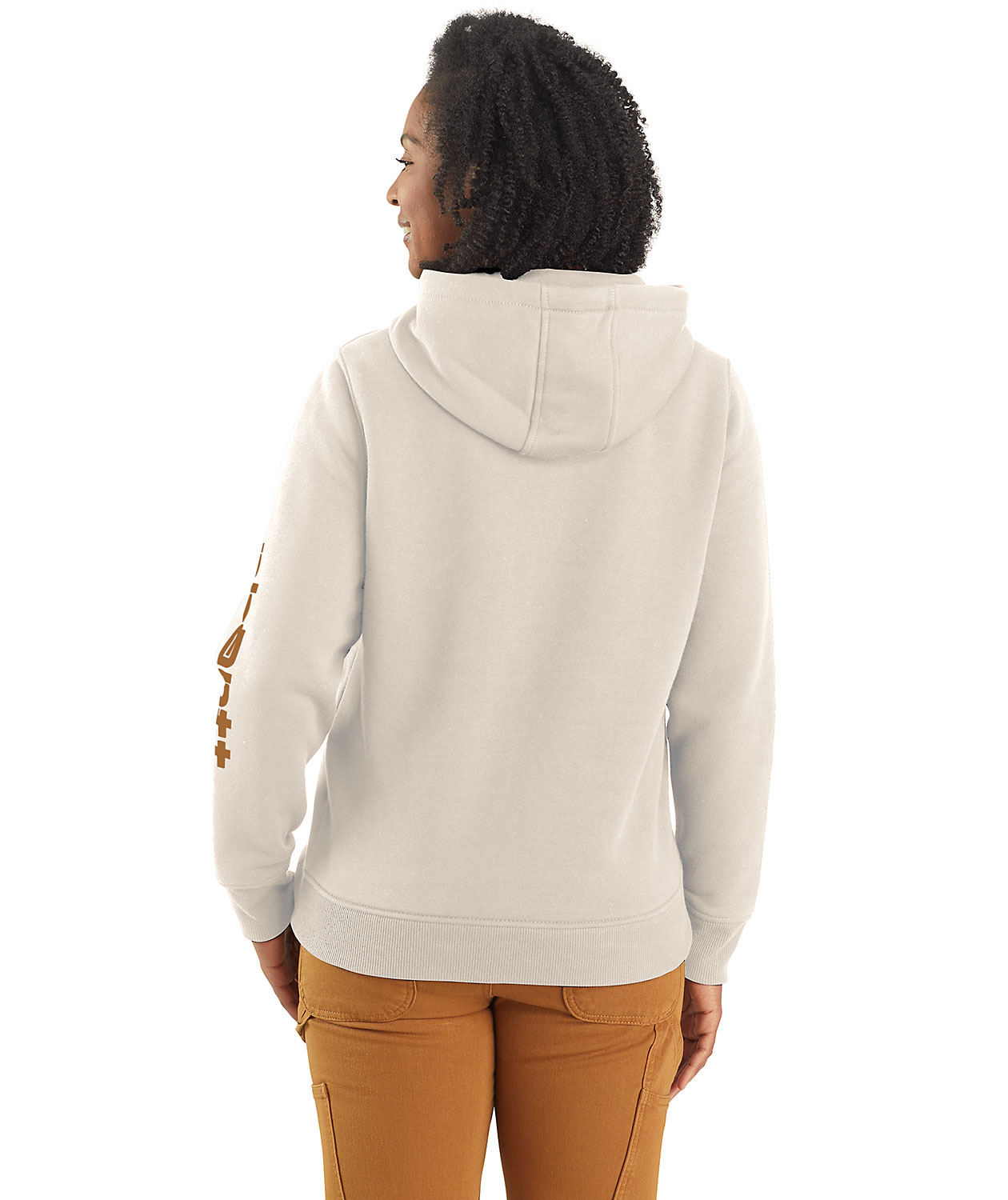 Carhartt Clarksburg Damen Kapuzensweatshirt, Malt/Carhartt Brown, large image number 2