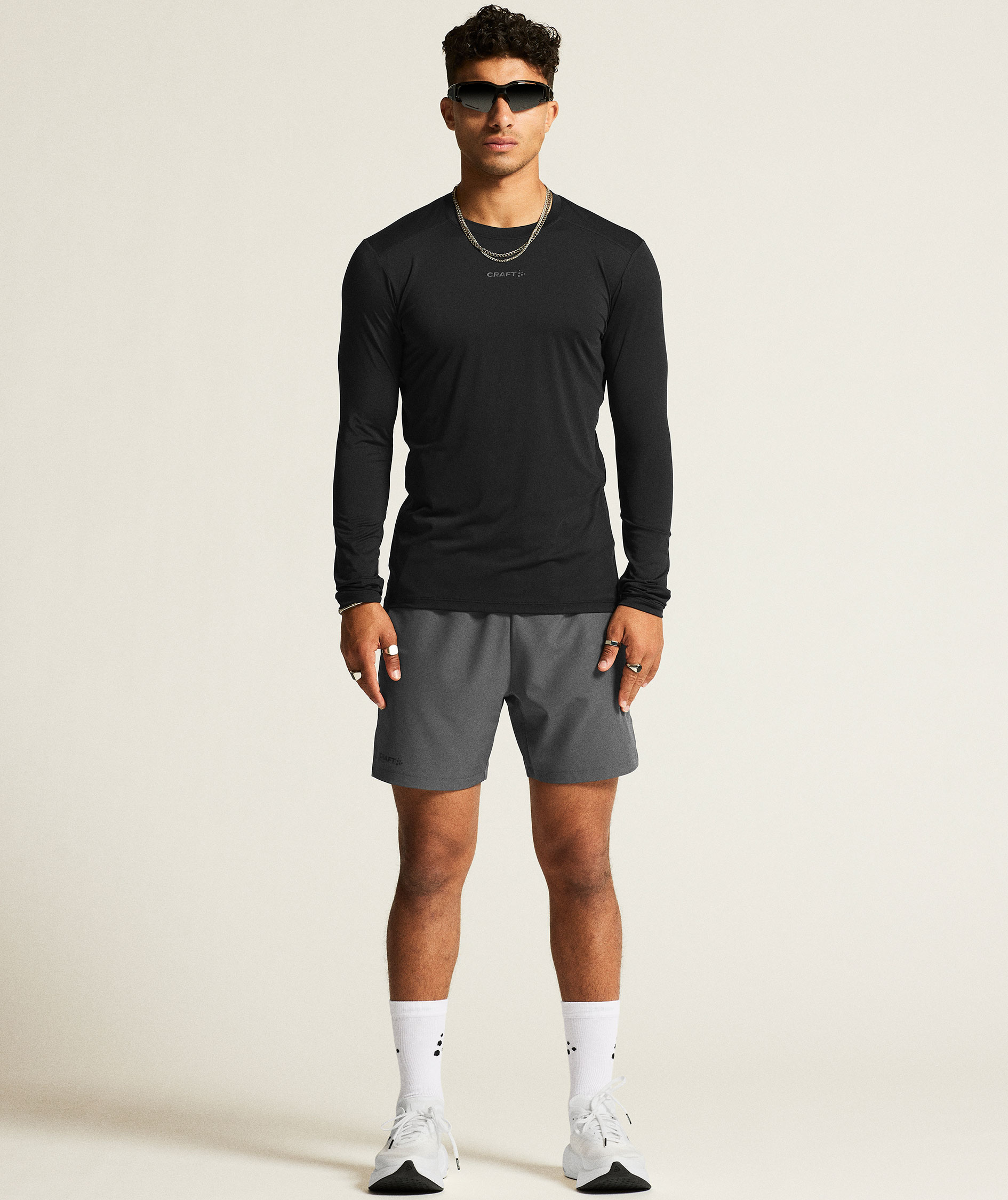 Craft ADV Essence l&aring;ng&auml;rmad T-shirt, Black, large image number 8