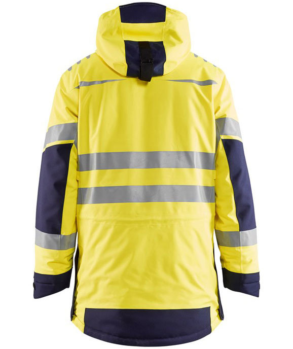 Bl&aring;kl&auml;der Evolution parka, Hi-vis yellow/Marine blue, large image number 2