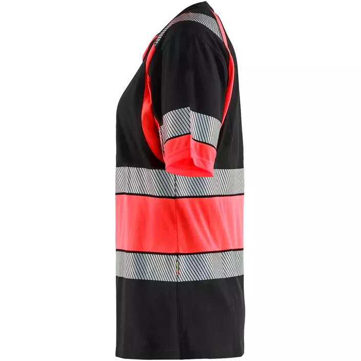 Blåkläder T-shirt dam, Svart/Varselröd, large image number 4