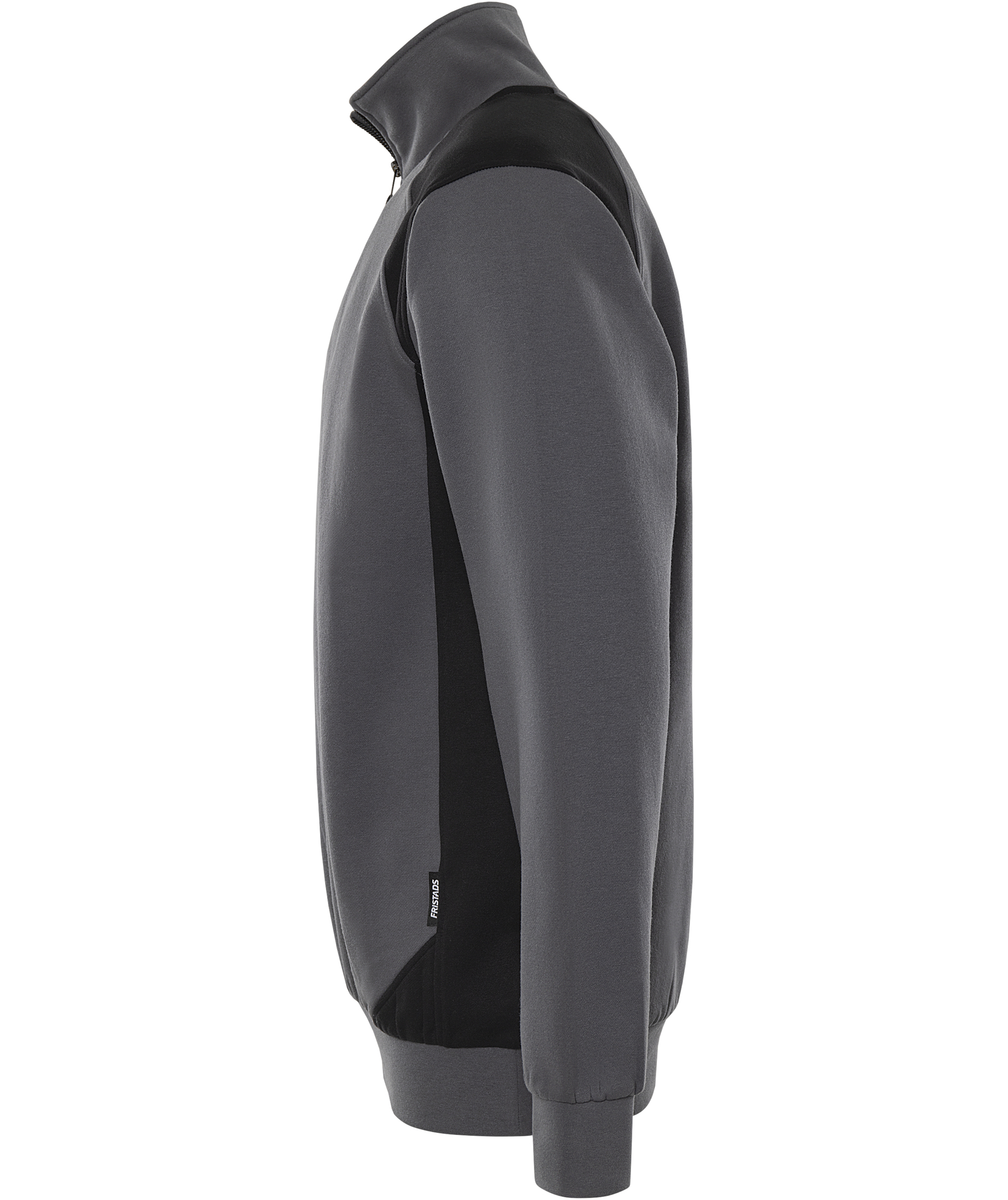 Fristads half zip sweatshirt 7048 GSM, Grey/Black, Grey/Black, large image number 3