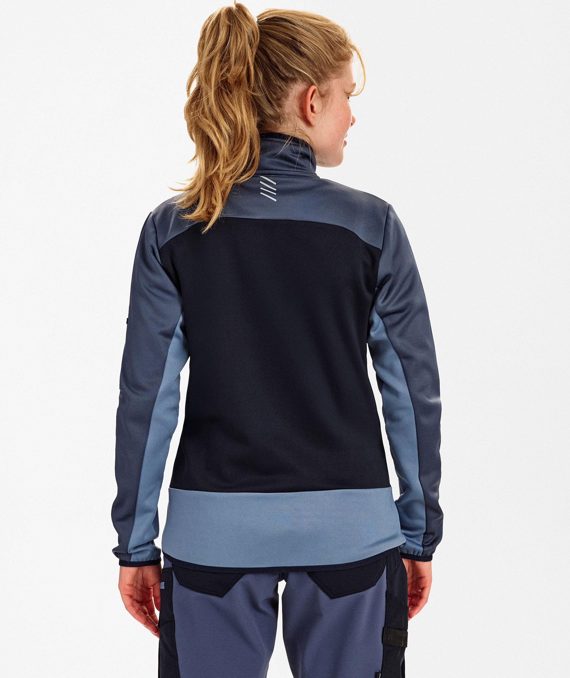 Engel Entire women's midlayer cardigan, Deep Blue/Dark Sea, large image number 4