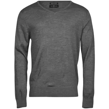 Tee Jays knitted sweater, Grey melange