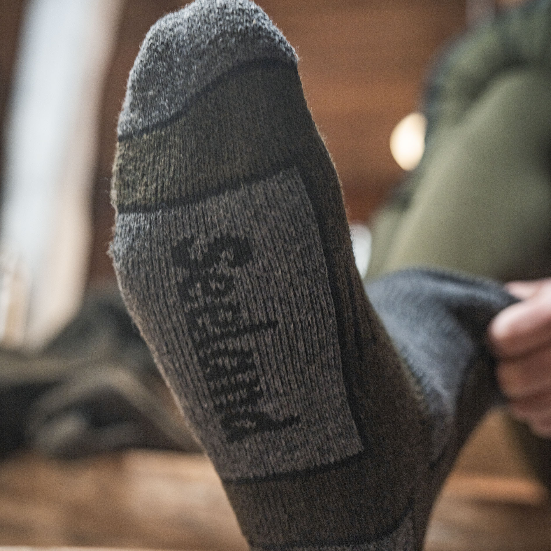 Seeland Field thermal socks, Pine Green Melange/Grey Melange, large image number 3