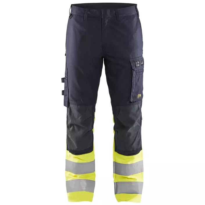 Blåkläder Multinorm work trousers, Marine/Hi-Vis yellow, large image number 0