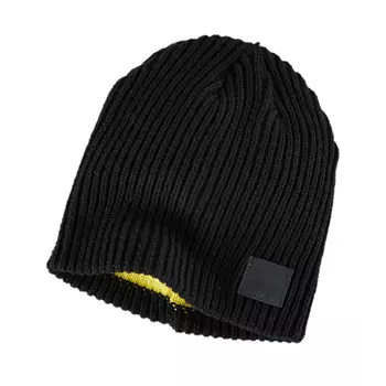 Uncle Sam knitted beanie, Black/Yellow
