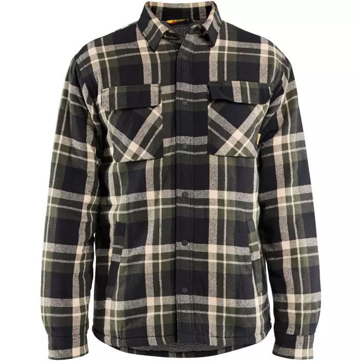 Blåkläder flanell skjortjacka, Skog grön/svart, large image number 0