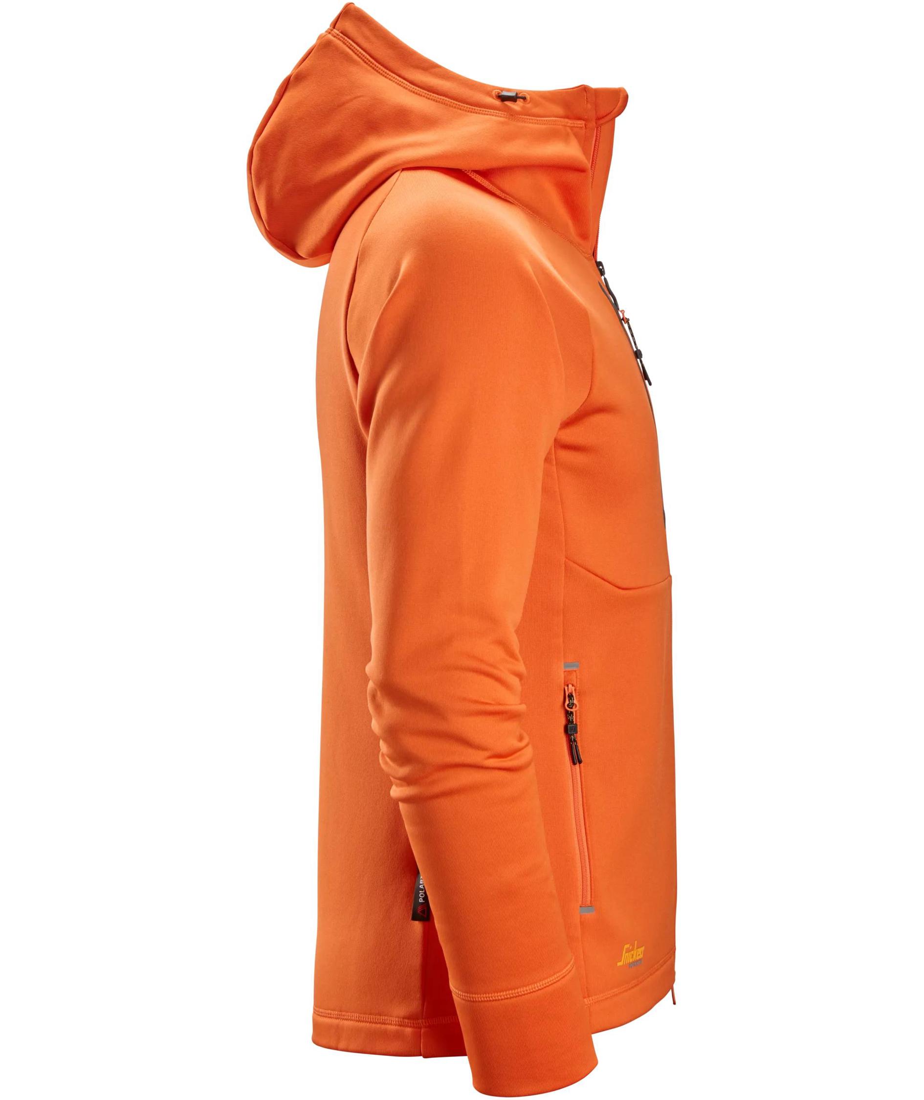 Snickers Flexiwork Polartec&reg; Hoodie mit Rei&szlig;verschluss 8026 full stretch, Warm Orange, Warm Orange, large image number 3