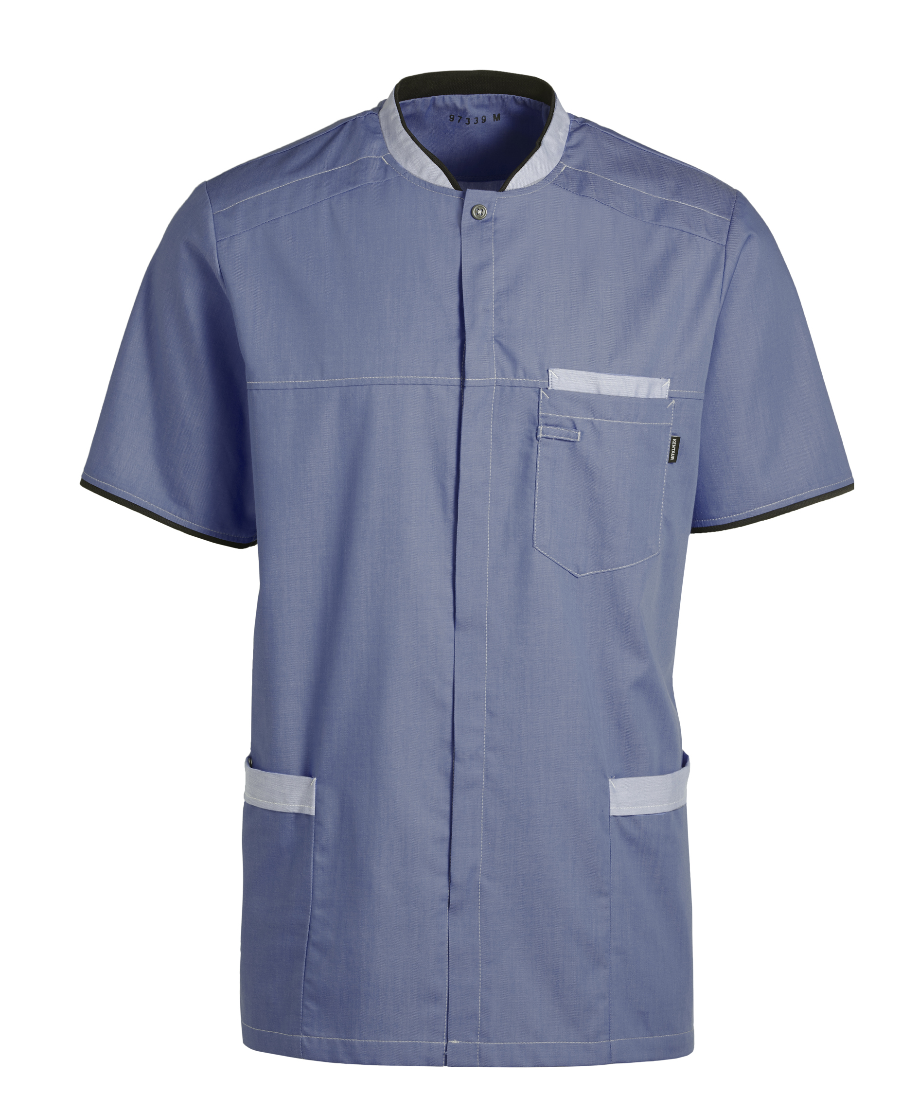 Kentaur short-sleeved shirt, Dusty blue