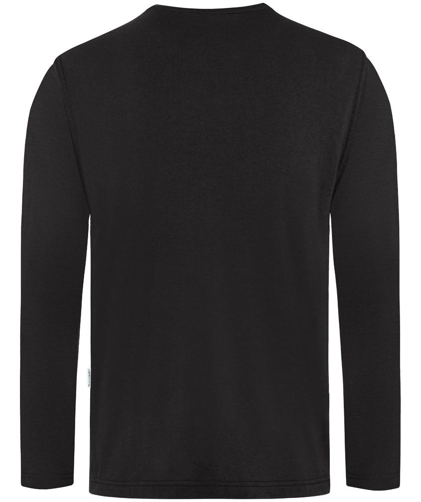 Karlowsky Casual-Flair lang&aelig;rmet t-shirt, Black, large image number 2