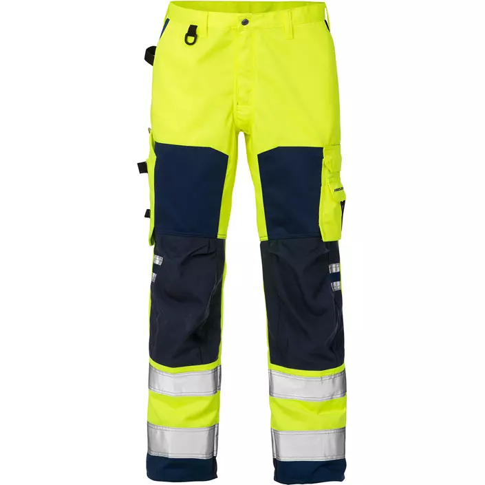 Fristads arbejdsbukser 2026, Hi-vis Gul/Marine, large image number 0