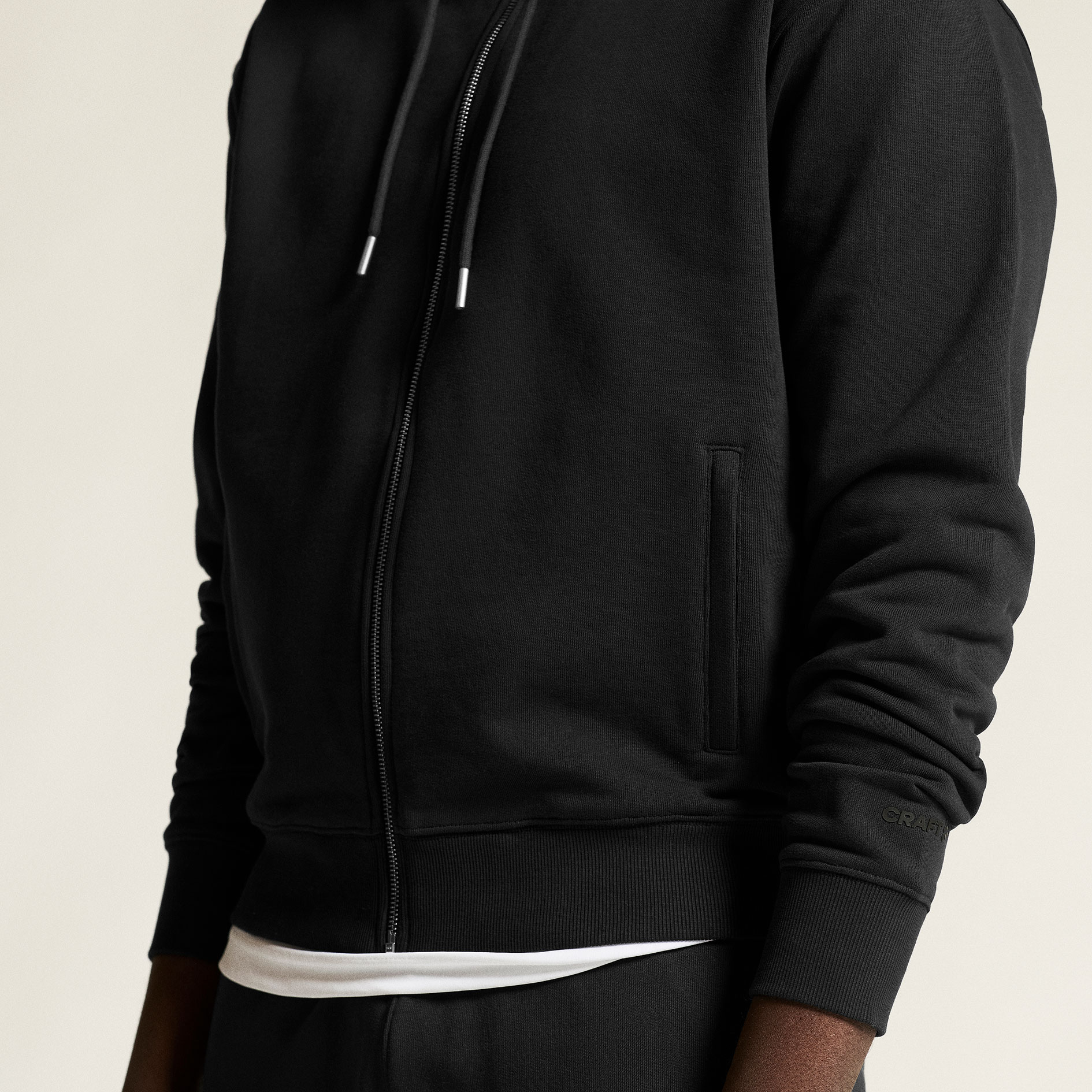 Craft Frequent hoodie med dragkedja, Black, large image number 6