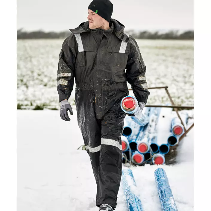 ELKA Working Xtreme termooverall, Kolgrå/Svart, large image number 1