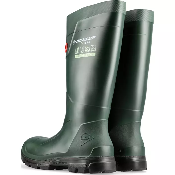 Dunlop Purofort FieldPro rubber boots O4, Green, large image number 3