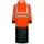 Lyngsøe PU Regenmantel, Hi-vis Rot/Schwarz, Hi-vis Rot/Schwarz, swatch