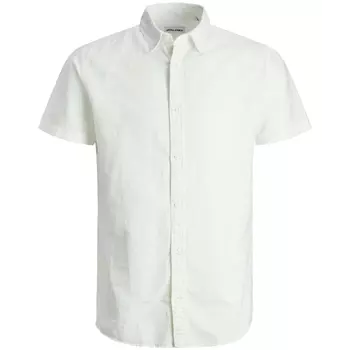 Jack & Jones Plus JJELINEN kortermet skjorte med lin, Hvit