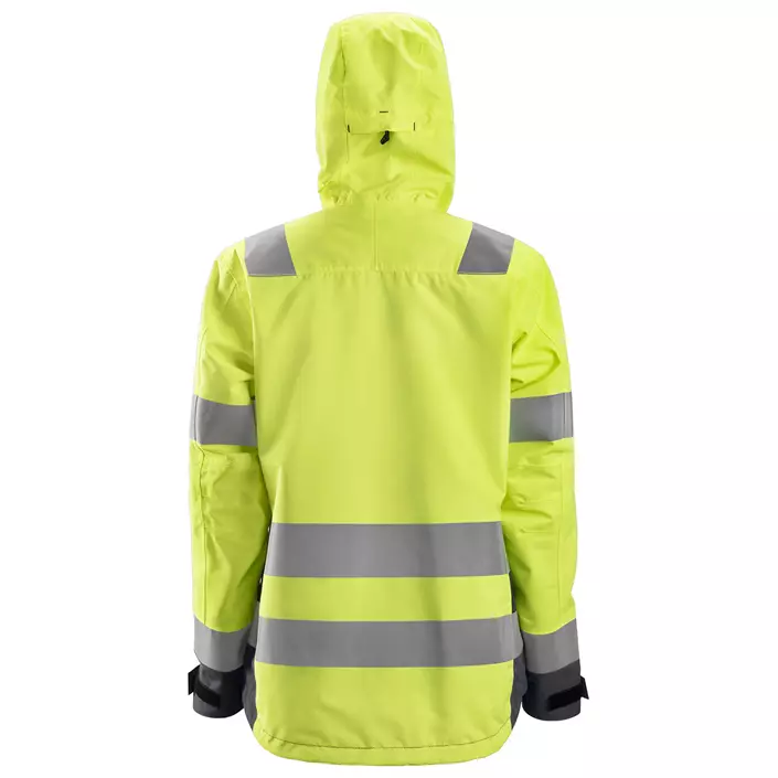 Snickers AllroundWork dame skalljakke 1347, Hi-Vis Gul/Steel Grey, large image number 1