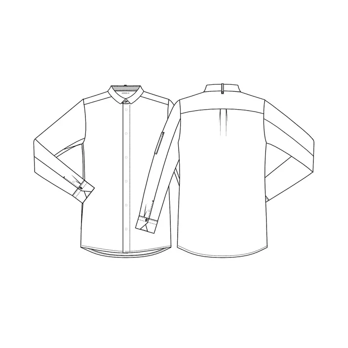 Kentaur modern fit kokke-/service skjorte, Hvit, large image number 3