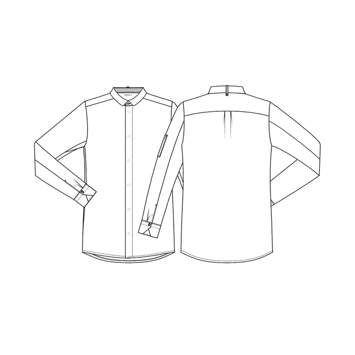 Kentaur modern fit kokke-/service skjorte, Hvid, large image number 3