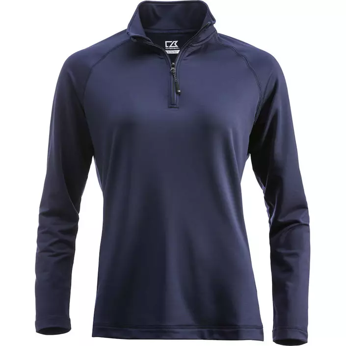Cutter & Buck Coos Bay Half-Zip Damen Sweatshirt, Dunkle Marine, large image number 0
