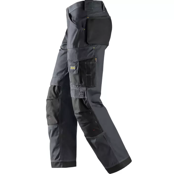 Snickers work trousers 3313, Steel Grey/Black, large image number 2