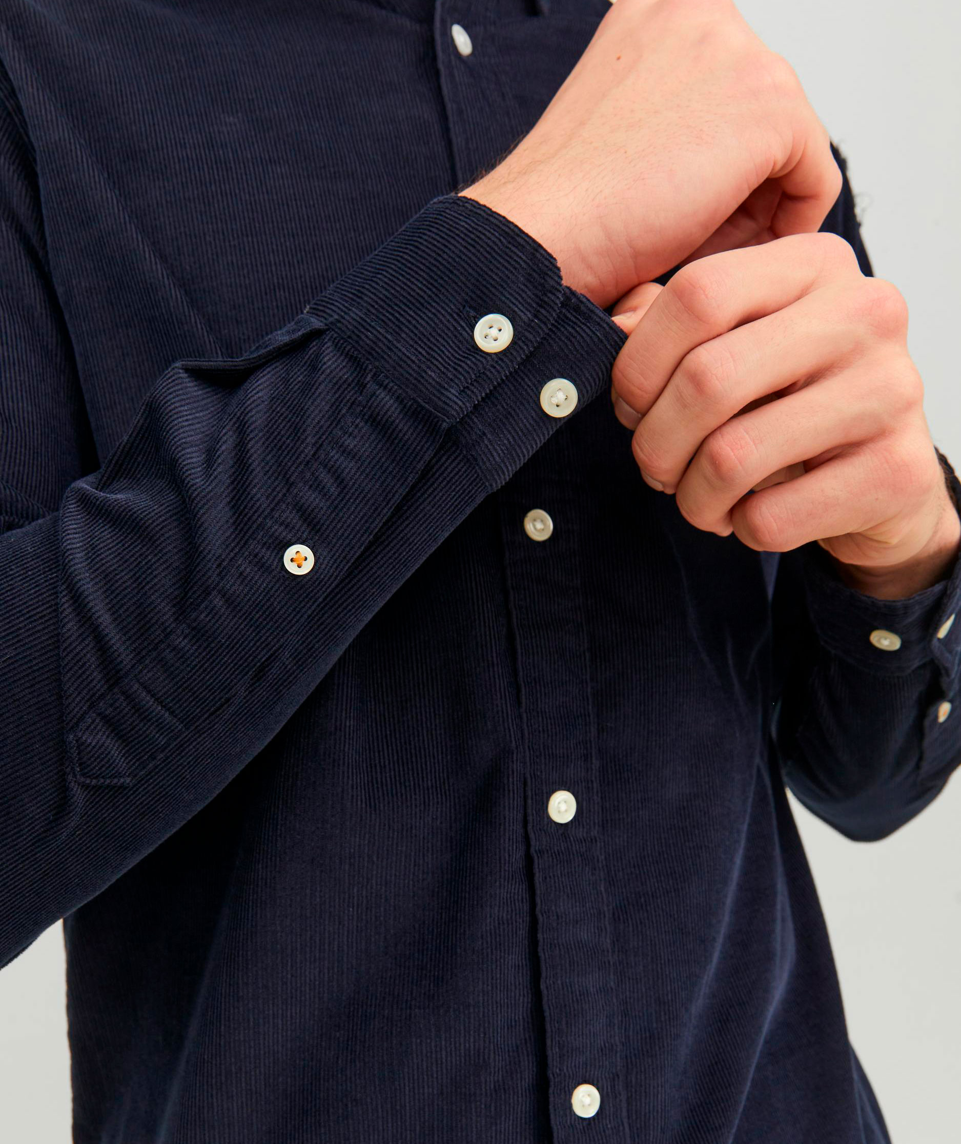 Jack & Jones JJECLASSIC CORD skjorte, Navy Blazer, large image number 3