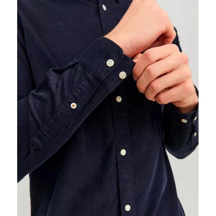 Jack & Jones JJECLASSIC Cord skjorte, Navy Blazer, large image number 3