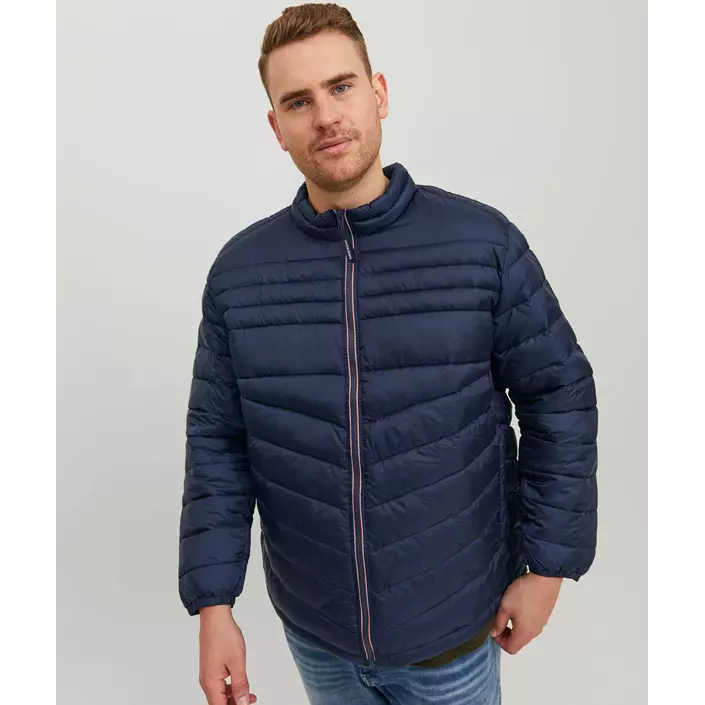 Jack & Jones JJEHERO Plus Size vatteret jakke, Navy Blazer, large image number 6