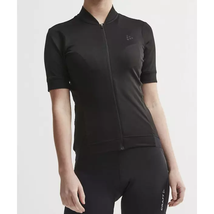 Craft Essence women's light short-sleeved bike jersey, Black, large image number 2
