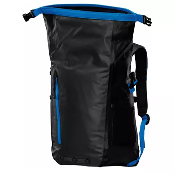Stormtech Rainer waterproof backpack 25L, Black/Azur blue