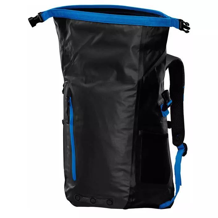 Stormtech Rainer waterproof backpack 25L, Black/Azur blue, Black/Azur blue, large image number 1