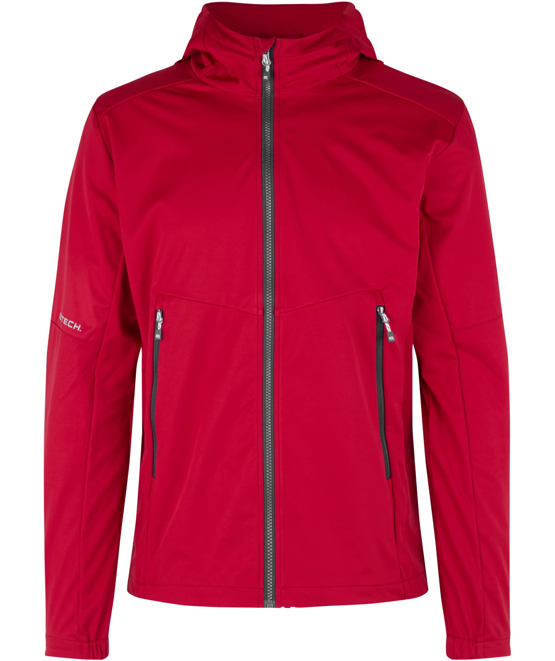 ID l&auml;tta softshelljacke, R&ouml;d, R&ouml;d, swatch