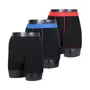 Klazig 3-pack bamboo boxershorts, Black/blue/red