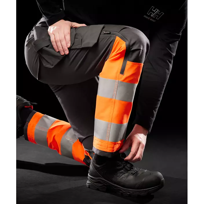 Helly Hansen Alna 4X craftsman trousers full stretch, Hi-vis Orange/Ebony, large image number 4
