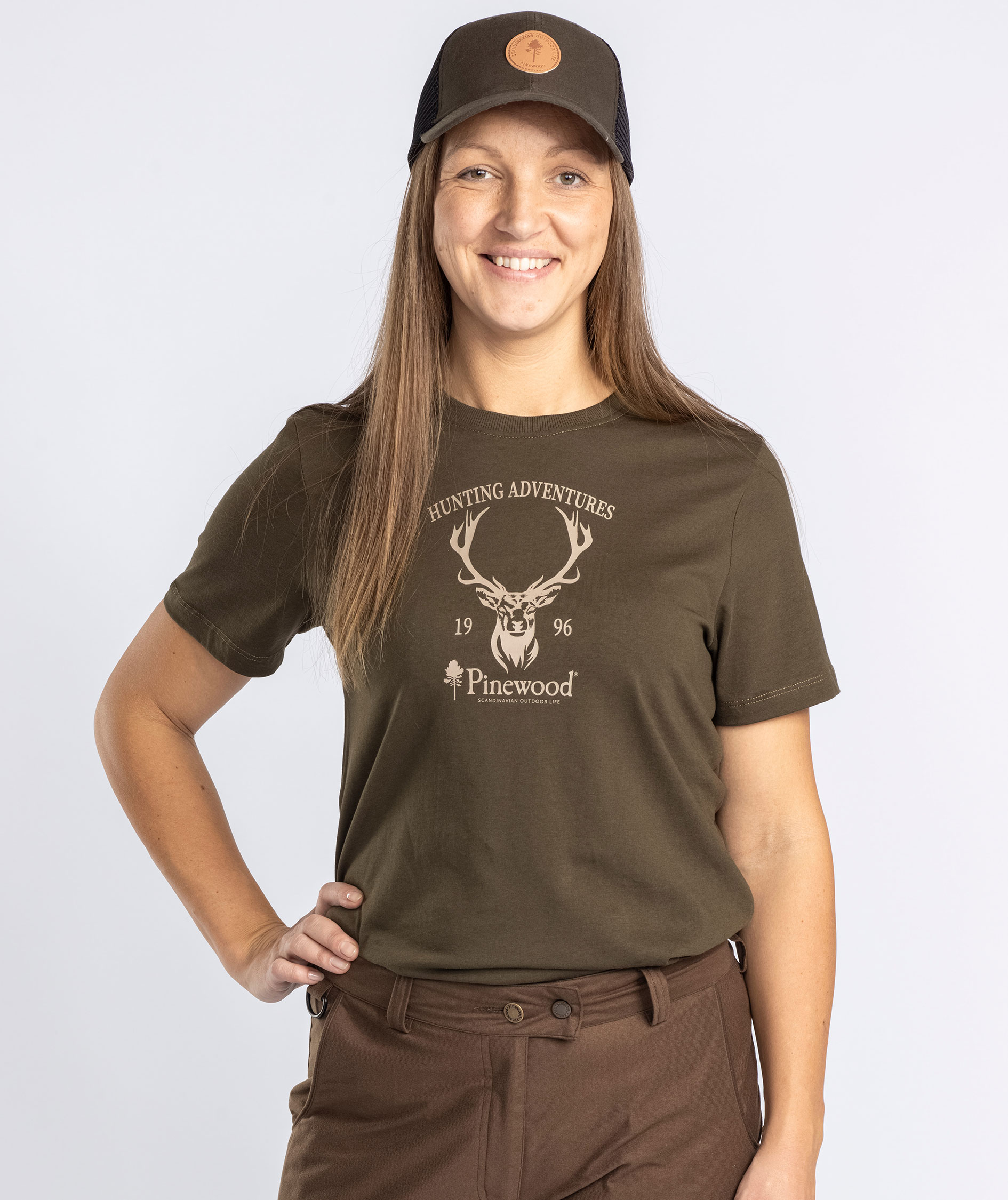 Pinewood Red Deer dame T-shirt