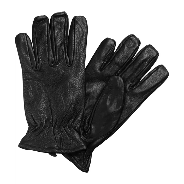Jack & Jones JACROPER leather gloves, Black, large image number 0