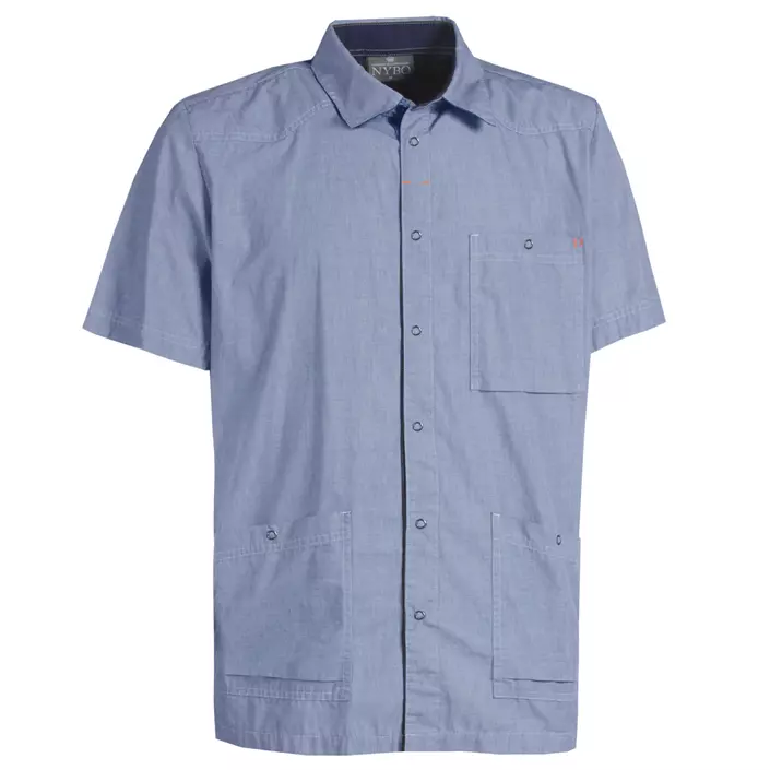 Nybo Workwear Flair regular fit kortärmad skjorta, Blå, large image number 0