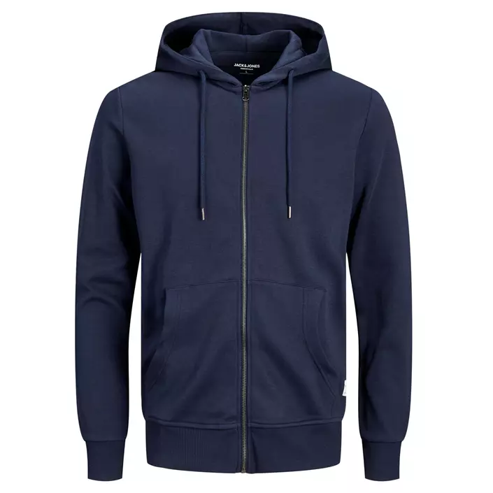 Jack & Jones JJEBASIC hoodie with full zipper, Navy Blazer, large image number 0