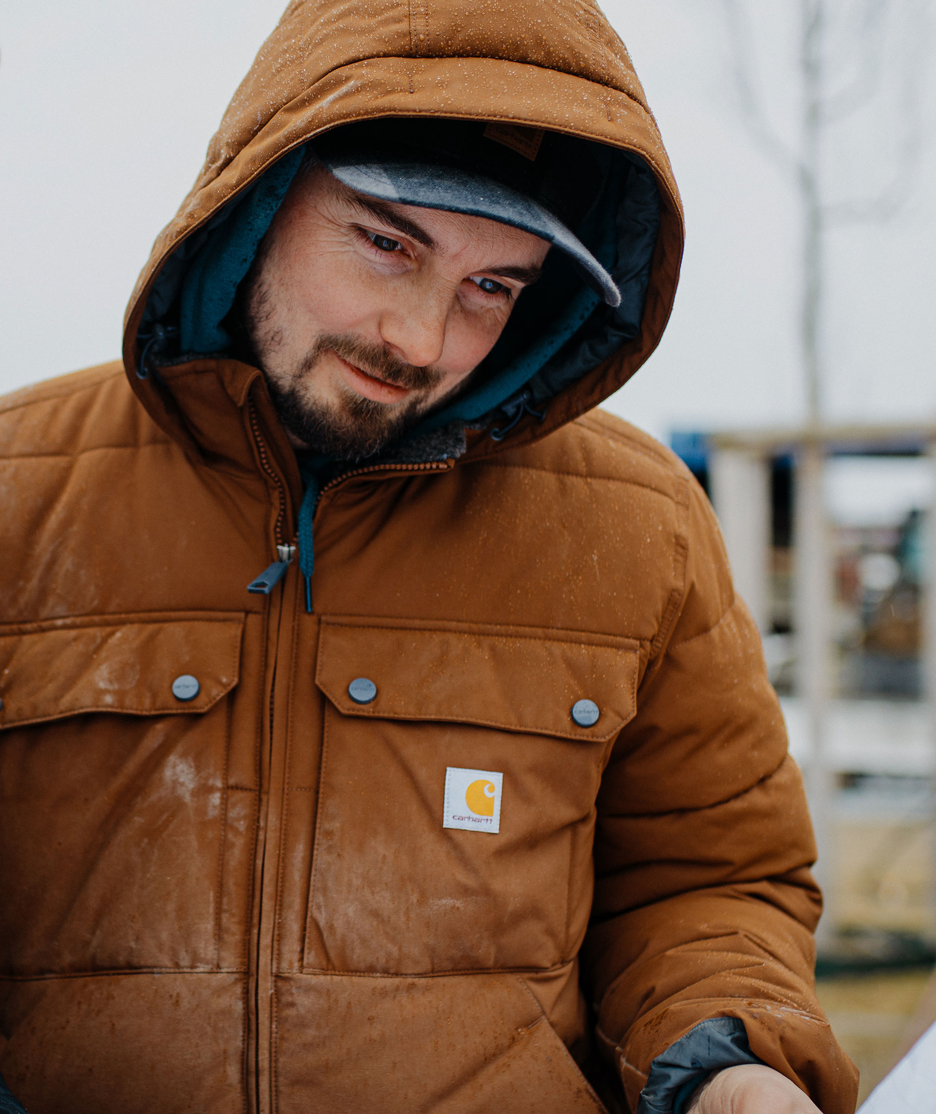 Carhartt Montana vadderad jacka, Red Duck, large image number 6