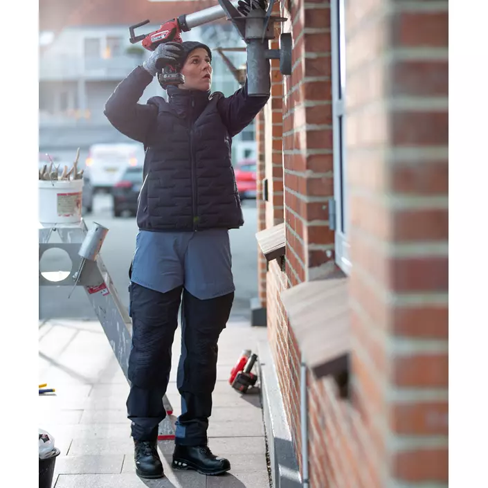 Mascot Customized diamond fit arbetsbyxa dam full stretch, Stenblå/Mörk marinblå, large image number 1