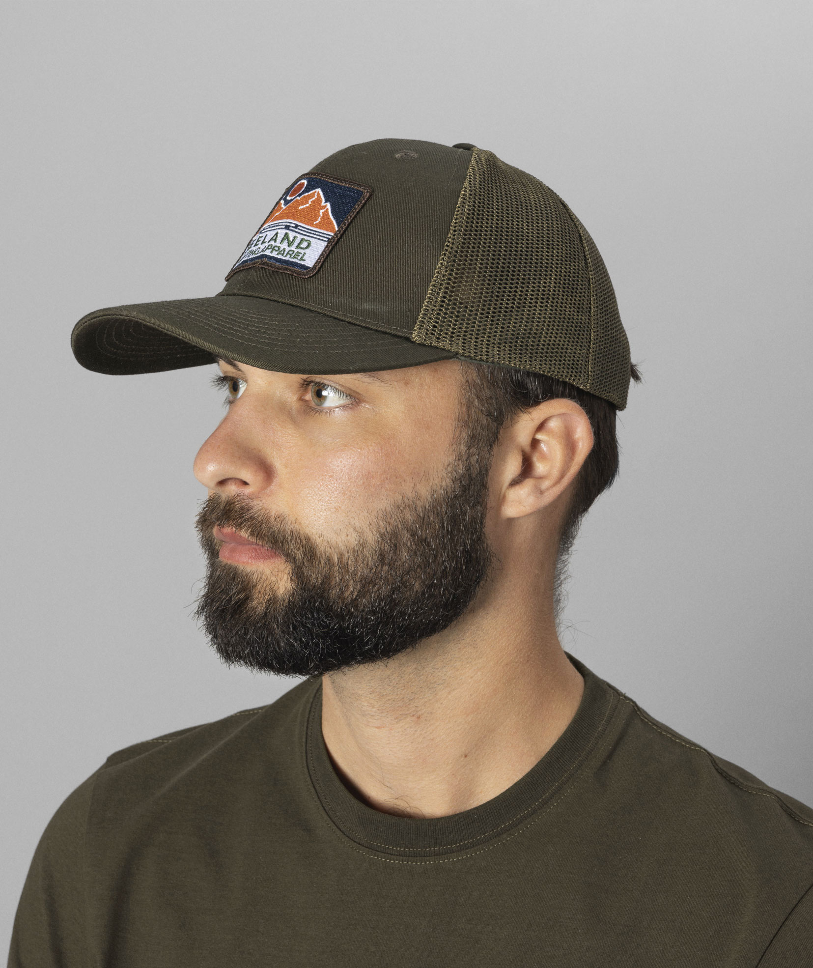 Seeland Gabbro Trucker cap, Grizzly brown, Grizzly brown, large image number 2
