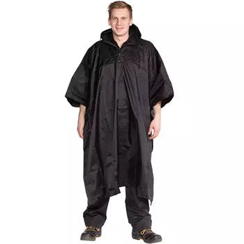 Ocean Poncho rain coat, Black
